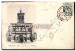 Postcard Old Bordeaux Church of Saint Seurin