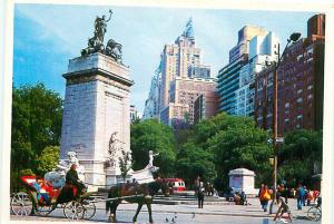  Postcard New York Bear Central Park Carriage Rides  Free Shipping  #2564A