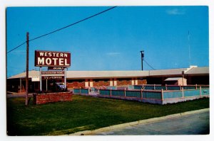 Postcard Western Motel Alva Oklahoma Standard View Card