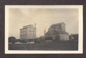 RPPC GREAT BEND KANSAS MOSES MILL & ELEVATOR CO. VINTAGE REAL PHOTO POSTCARD