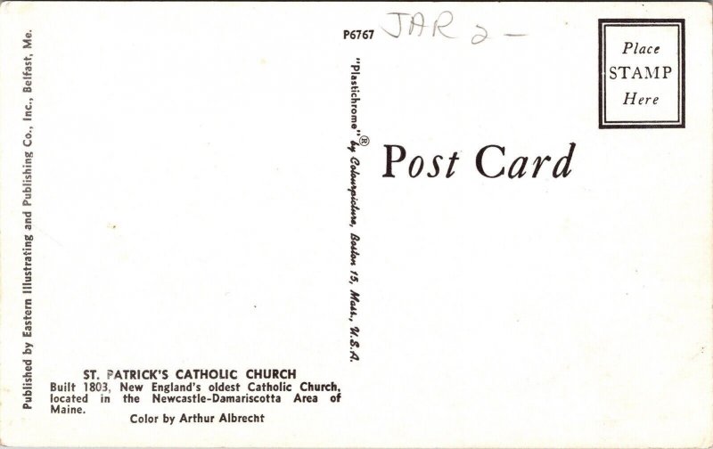 St Patricks New England's Oldest Catholic Church Building Maine