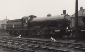 NER 63385 Train Vincent Raven Class 0-8-0 Real Photo Postcard