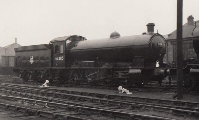 NER 63385 Train Vincent Raven Class 0-8-0 Real Photo Postcard