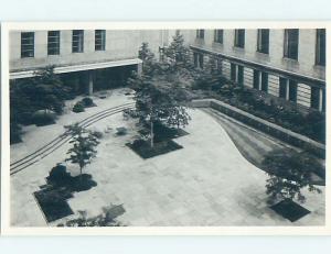 1950's rppc GARDEN COURT AT MUSEUM OF ART Cleveland Ohio OH HM3954