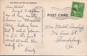 Postcard Texas Houston Public School Athletic Field TX JF2