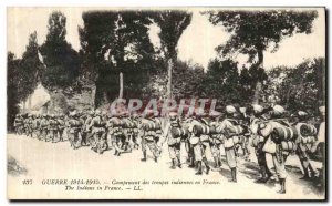 Old Postcard Camp Indian Army troups in France
