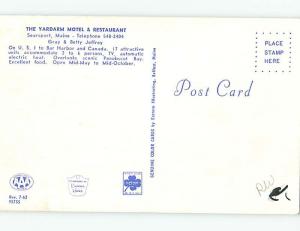 Unused Pre-1980 MOTEL SCENE Searsport Maine ME hk0178