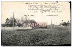 Old Postcard Gambais Villa Landru