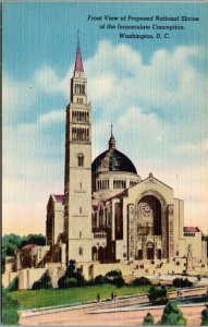 postcard Washington DC - Proposed National Shrine of the Immaculate Conception