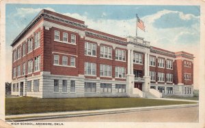 J86/ Ardmore Oklahoma Postcard c1910 High School Building  213