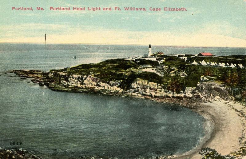 ME - Portland. Portland Headlight, Fort Williams, Cape Elizabeth