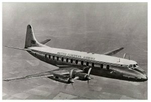 British European Airways Vickers VC-700 Museum Photo Postcard