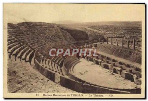 Old Postcard Roman Ruins of Timgad The theare