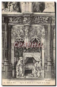 Postcard Old Brou Church Bourg Figures of the Altarpiece of the Chapel of the...