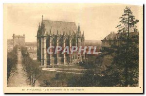 Postcard Old Vincennes Overview of Ste Chapelle