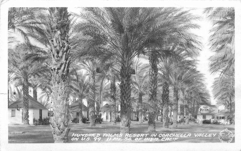 Coachella 1944 Frasher Hundred Palms Resort Indio California RPPC 5713