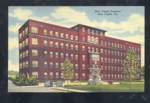 NEW CASTLE PENNSYLVANIA PA. HOSPITAL BUILDING VINTAGE POSTCARD