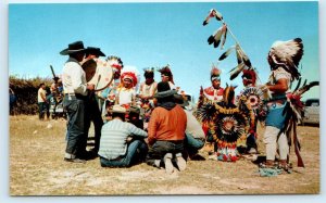 Northeastern UTAH, UT~ Turkey Dance UTE INDIANS  c1960s Native American Postcard