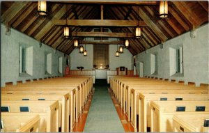 Interior, Sanctuary First Methodist Church Gatlinburg TN Vintage Postcard G72