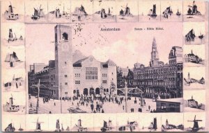 Netherlands Amsterdam Beurs Bible Hotel Vintage Postcard 04.12