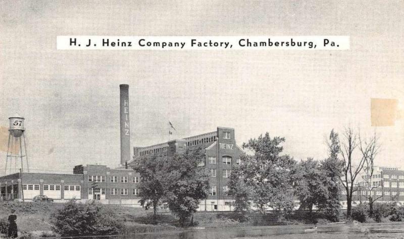 Chambersburg Pennsylvania Heinz Co Factory Exterior Vintage Postcard JA4742164