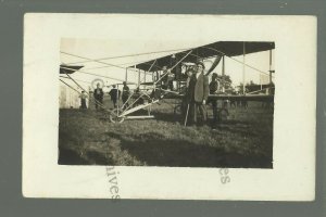 De Witt IOWA RP 1911 AIRPLANE & PILOT Fair Louis Rosenbaum BEFORE CRASH & DEATH