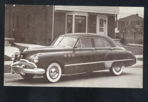 1949 BUICK SUPER SEDAN VINTAGE CAR DEALER ADVERTISING POSTCARD