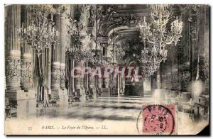 Paris - 9 - The Foyer of & # 39Opera - Old Postcard