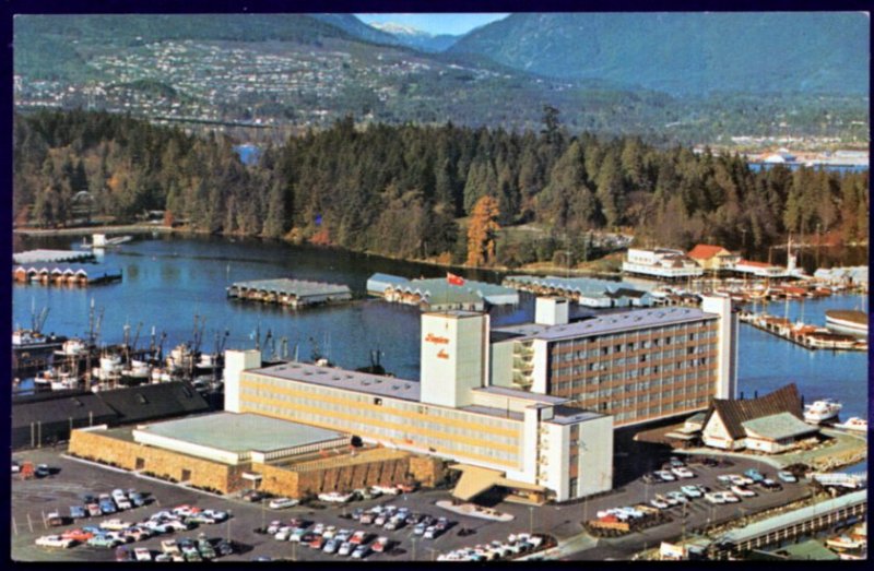 British Columbia VANCOUVER Aerial View The Bayshore Inn Stanley Park - Chrome