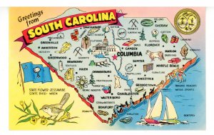 SC - South Carolina Map