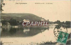 Old Postcard Champagne Mareuil on Ay Bottle