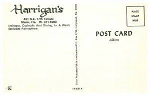 Postcard RESTAURANT SCENE Miami Florida FL AS0298
