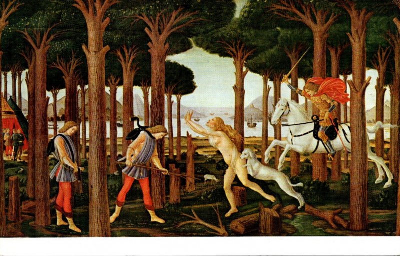 Spain Madrid Museo Del Prado Historia De Nastagio Botticelli | Europe -  Spain - Madrid, Postcard