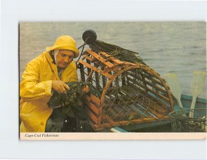 Postcard Cape Cod Fisherman, Massachusetts