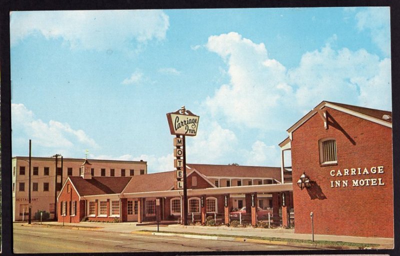 Virginia VIRGINIA BEACH The Carriage Inn Motel 1500 Atlantic Avenue 1967 Chrome