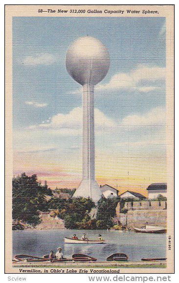 The New 312,000 Gallon Capacity Water Sphere, Vermilion, In Ohio's Lake Erie ...