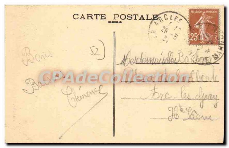 Postcard Old Saint Dizier Monument Aux Morts