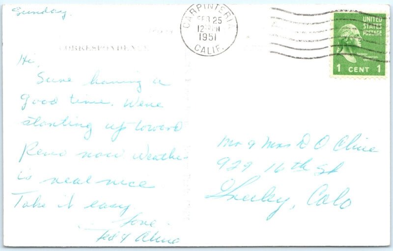 c1950s Buena Park, CA RPPC Ghost Town Jail Sad Eye Joe Knott's Berry Place A164