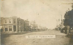 NE, Chadron, Nebraska, Second Street, RPPC