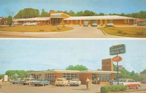 Ahoskie North Carolina Tomahawk Motel and Drive In Restaurant Postcard AA51337