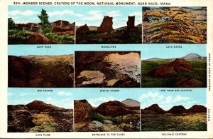 Idaho Craters Of The Moon National Monuments Wonder Scenes Multi View