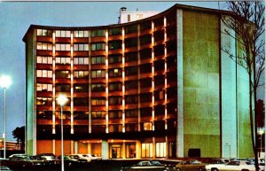 Atlanta, GA Georgia  TRAVELODGE At EXECUTIVE PARK  Night Hotel View  Postcard