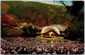 1954 Hollywood CA-California, Hollywood Bowl Amphitheatre In Foothills, Postcard