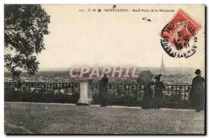 Saint Cloud Old Postcard Roundabout Balustrade (Eiffel Tower)