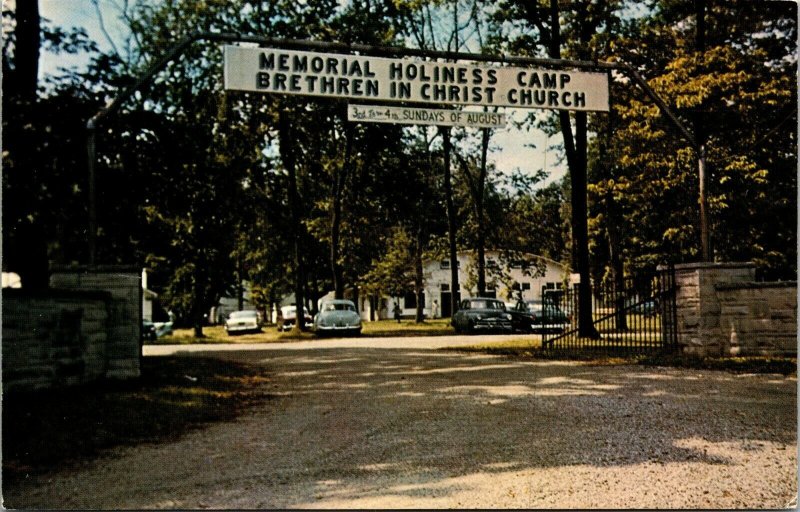 Vtg West Milton OH Memorial Holiness Camp Ground Brethren in Christ Postcard