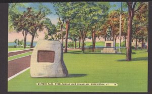 Vermont Burlington - Battery Park overlooking Lake Champlain ~ Linen