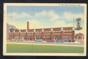 NASHVILLE TENNESSEE BUS DEPOT TERMINAL VINTAGE POSTCARD