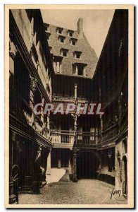 Old Postcard Alsatian Museum Strasbourg Court of raven