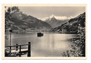 COSY RPPC Austria Salzburg Alps Zell Am See Kitzsteinhorn Panorama 1952 Postcard