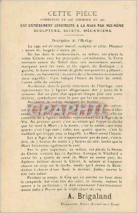 Old Postcard This Piece Clock Brigaland Saint Andre